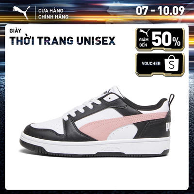 Giày Thời Trang PUMA Unisex Rebound V6 Low Sneakers Màu Trắng Hồng