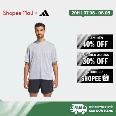 [Duy nhất 8.8 - VOUCHER 30%]adidas Gym & Training Áo Thun Lưới Tập Luyện D4T PrimeLift Essentials Nam Xám KC7895