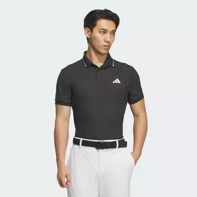 adidas Đánh gôn ÁO POLO NGẮN TAY JACQUARD Nam Đen JY8232