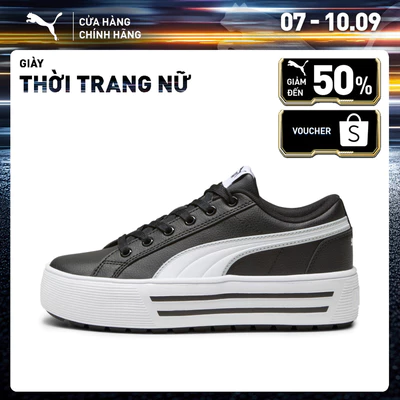 Giày Thời Trang PUMA Nữ Kaia 2.0 Black- White-Ash Gray Màu Đen