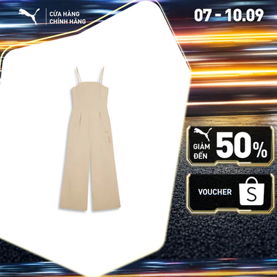 Jumpsuit PUMA Nữ GAME ON Wide Leg Light Sand Màu Be