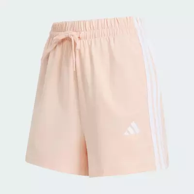 adidas Phong cách sống Quần Short Cotton 3 Gạch Essentials Nữ Hồng KD4777