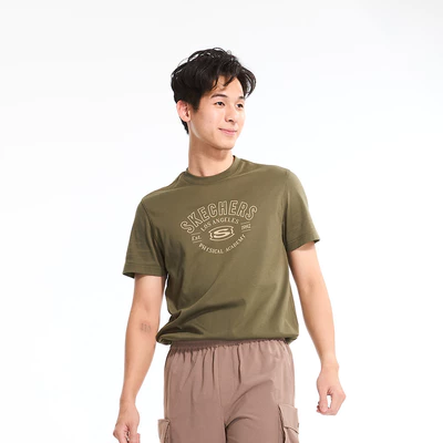 Áo Thun Tay Ngắn Nam Skechers LifestylePhysicalAcademiaCollectionIconicShortSleeveTee-SL125M004-0067 Online Sale