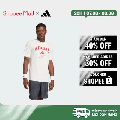 [Duy nhất 8.8 - VOUCHER 30%]adidas Tennis adidas Heritage Graphic Tee Men White KB9442