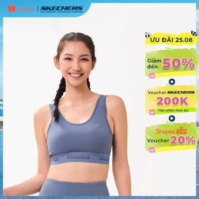 Áo Bra Thể Thao Nữ Skechers Running Performance Sports Bra - SP126W007-02F1