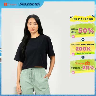 Crop Top Nữ Skechers Urban Outdoor Crop Top - SL325W451-0018 Online Sale