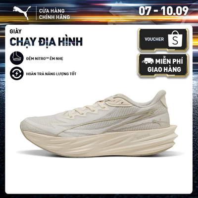 Giày Chạy Bộ PUMA Nam Deviate Pure NITRO Alpine Snow-Warm White Màu Trắng