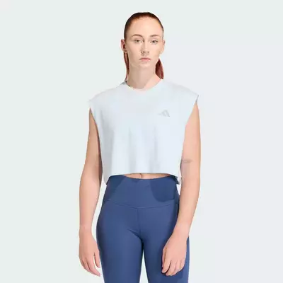 adidas Chạy Áo Thun Crop Top adi365 Running Essentials Nữ Màu xanh da trời KA0289