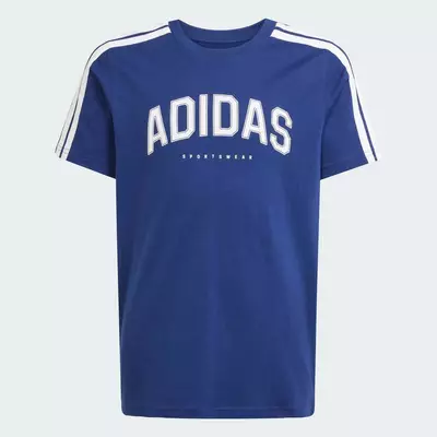 adidas Phong cách sống Áo Thun Trẻ Em Graphic Codes Collegiate Trẻ em Màu xanh da trời JL6138