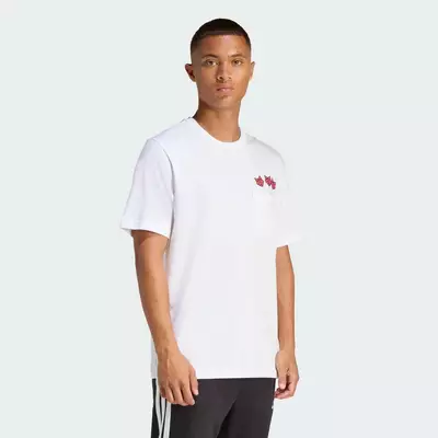 adidas Phong cách sống & Quần vợt ÁO THUN GRAPHIC PHI TIÊU VUI NHỘN Nam trắng JZ5041