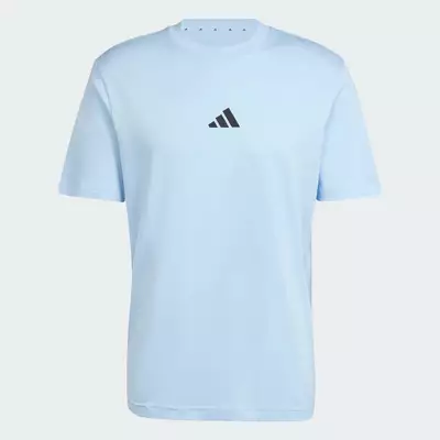 adidas Phong cách sống Áo Thun Single Jersey Logo Nhỏ Essentials Nam Màu xanh da trời JF1101
