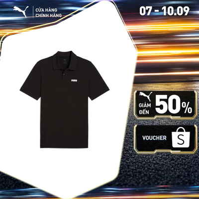 Áo Thun Thời Trang Ngắn Tay PUMA Nam ESS Small Logo Pique Polo Black Màu Đen