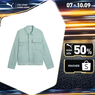 Áo Khoác Thời Trang PUMA Nam Gear Jacket Light Moss Màu Xanh Lá