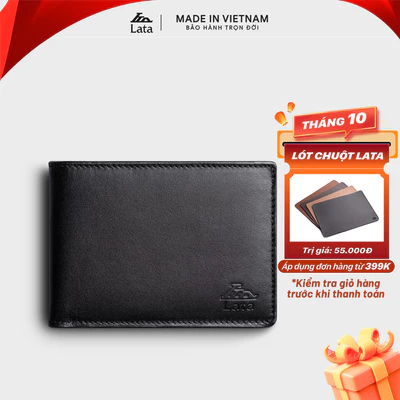 Ví nam da bò Lata (Thời trang nam - Ví da thật cao cấp LVN120)