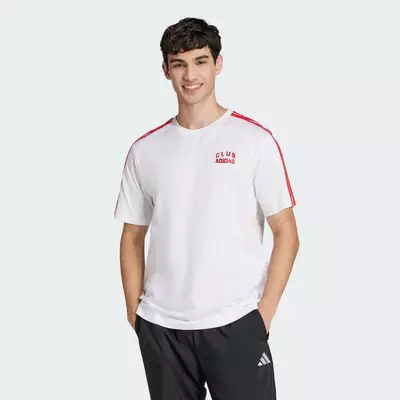 adidas Phong cách sống Áo Thun Graphic Codes Collegiate Club Nam trắng JJ1606