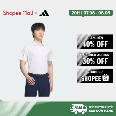 [Duy nhất 8.8 - VOUCHER 30%]adidas Golf Short Sleeve Polo Shirt Men White JF0982
