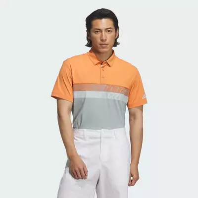 adidas Đánh gôn ÁO POLO NGẮN TAY COLOR BLOCK Nam trái cam KB4833