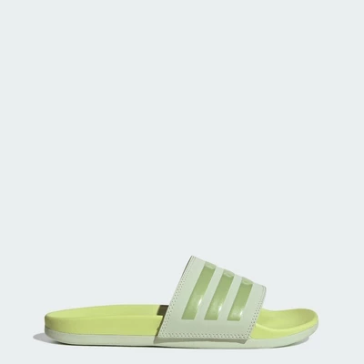adidas Phong cách sống Dép adilette Comfort Nữ màu xanh lá JS3618