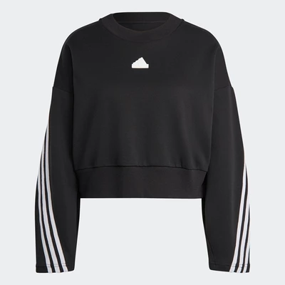 adidas Phong cách sống Áo Sweatshirt 3 Sọc Future Icons Nữ Đen IB8494