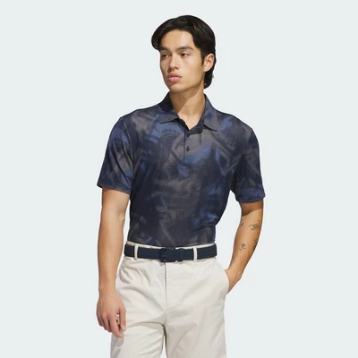 adidas Đánh gôn Áo Polo Lưới In Họa Tiết Ultimate365 Nam Màu xanh da trời JN9074