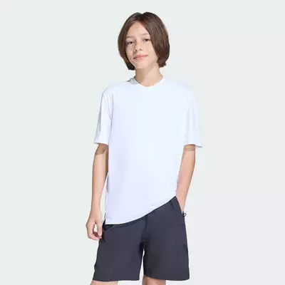 adidas Phong cách sống Áo Thun Co Giãn Z.N.E. Trẻ em trắng KG1009
