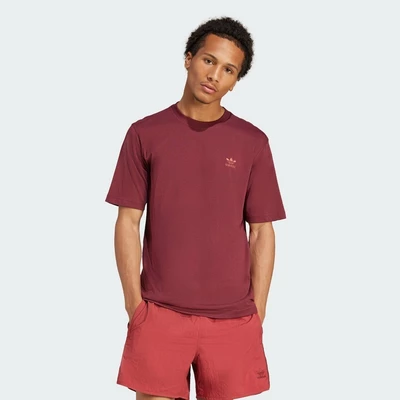 adidas Lifestyle Trefoil Essentials Tee Men Burgundy JC9992