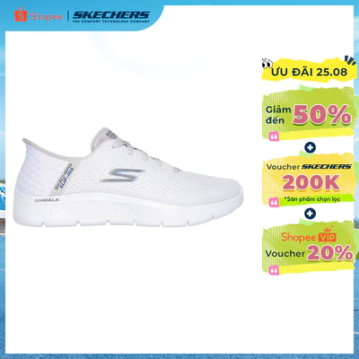 Giày Thể Thao Nam Skechers Slip-ins GOwalk Flex New World Đi Bộ - 216505-WGY Air-Cooled Memory Foam