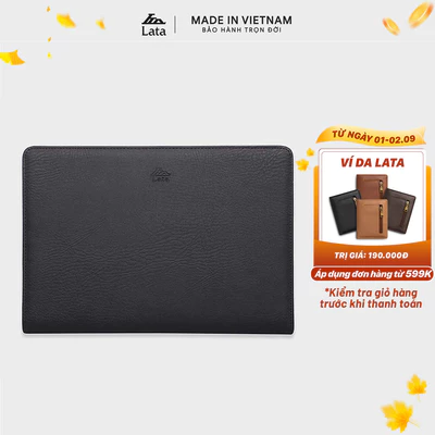 Ví Lata (Thời trang nam dáng cầm tay cỡ lớn - Ví da CT001)