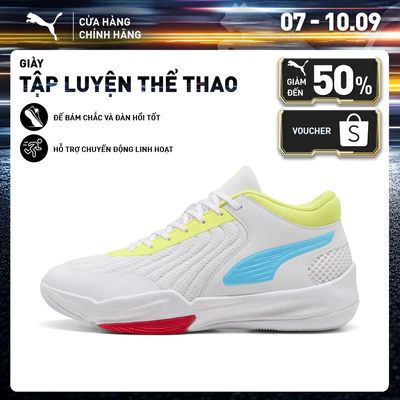Giày Thể Thao PUMA Unisex Court Pro 2 White-Vibrant Blue Màu Trắng