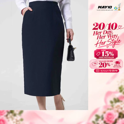 Chân váy nữ May 10 mã 50226916VT VD002 màu xanh đen