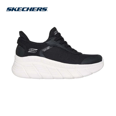 Giày Thể Thao Nữ Skechers Slip-ins BOBS Sport B Flex Hi Linear Force Thường Ngày - 117391-BLK Memory Foam