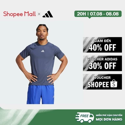 [Duy nhất 8.8 - VOUCHER 30%]adidas Gym & Training Áo Thun Tập Gym Nam Màu xanh da trời IW8374