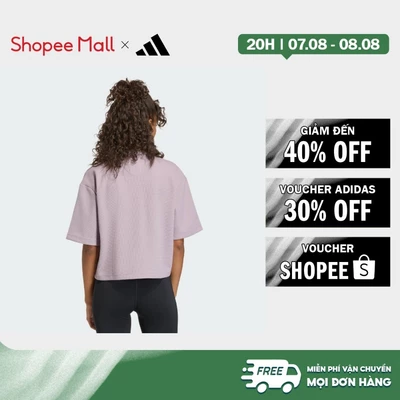 [Duy nhất 8.8 - VOUCHER 30%]adidas Gym & Training Áo Thun Waffle Yoga Motion Nữ Màu tím KD2706