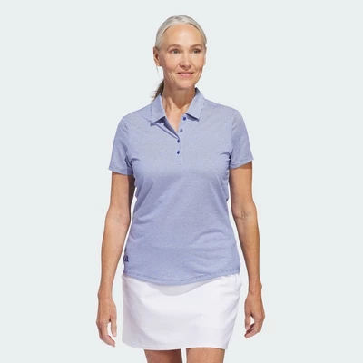 adidas Đánh gôn Áo Polo Ngắn Tay Ottoman Nữ Nữ Màu xanh da trời IP2156
