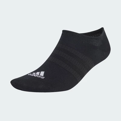 adidas Lifestyle Thin and Light No-Show Socks 3 Pairs Unisex Black IC1327