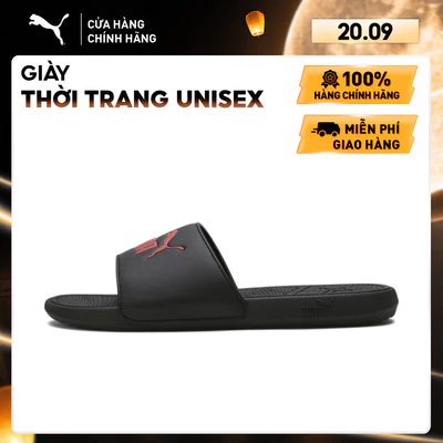 Dép Quai Ngang Thời Trang PUMA Unisex Cool Cat 2.0 Black-Red Màu Đen