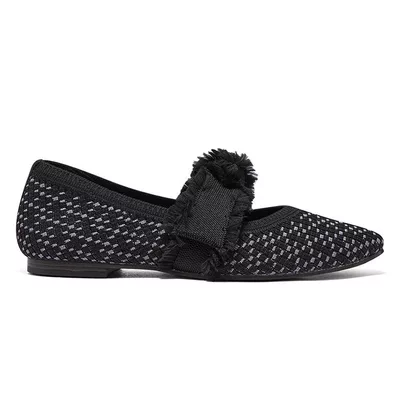Giày Búp Bê Nữ Skechers Modern Comfort Cleo Snip - 158676-BLK Air-Cooled Memory Foam