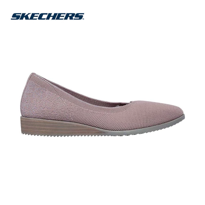 Giày Búp Bê Nữ Skechers Modern Comfort Cleo Sawdust Wishful - 158936-MVE Air-Cooled Memory Foam