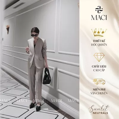 Áo Blazer Sandra Be MACI MCAABBE0019 Thời Trang Nữ Thiết Kế Độc Quyền
