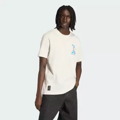 adidas Bóng đá Áo Thun Linh Vật Tiền Đạo FIFA World Cup 2026 Nam trắng KB6216
