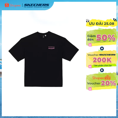 Áo Thun Tay Ngắn Nữ Skechers Sanrio Character Short Sleeve Tee - SL425W646-0018