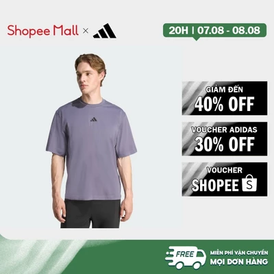 [Duy nhất 8.8 - VOUCHER 30%]adidas Gym & Training Áo Thun Tập Luyện Oversize PrimeLift Nam Màu tím JX6282