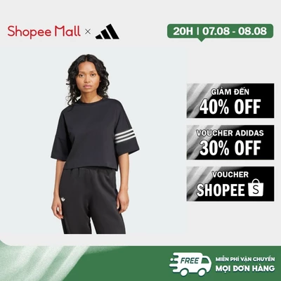 [Duy nhất 8.8 - VOUCHER 30%]adidas Phong cách sống Áo Thun Neuclassics Nữ Đen IW5603