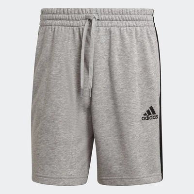 adidas Lifestyle Essentials French Terry 3-Stripes Shorts Men Grey GK9599