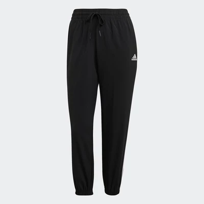 adidas Phong cách sống Quần 7/8 3 Sọc Dệt Thoi adidas Essentials Nữ Đen GM5559
