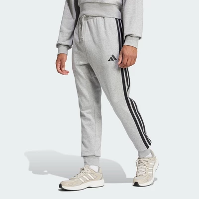 adidas Lifestyle Essential 3-Stripes French Terry Pants Men Grey JE6346