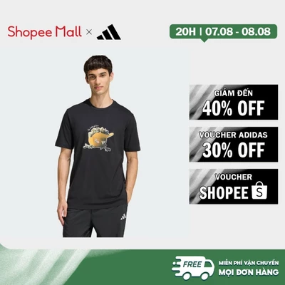 [Duy nhất 8.8 - VOUCHER 30%]adidas Lifestyle SNACK POPCORN GRAPHIC T-SHIRT Men Black KD3928