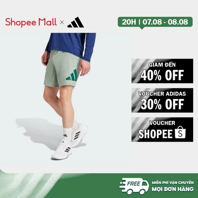 [Duy nhất 8.8 - VOUCHER 30%]adidas Gym & Training Quần Short Tập Luyện Train Essentials Có Logo Nam màu xanh lá JD4872