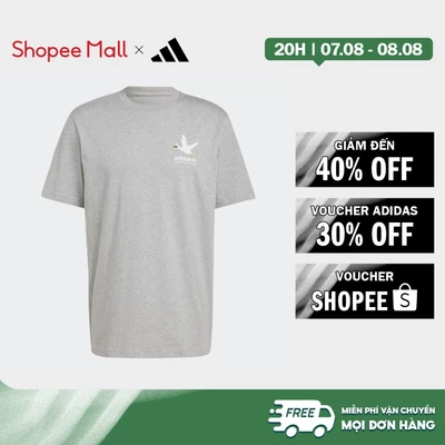 [Duy nhất 8.8 - VOUCHER 30%]adidas Phong cách sống Áo Thun Graphic Duckies adidas Adventure Nam Xám HZ1147