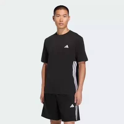 adidas Gym & Training ÁO THUN 3 GẠCH WORKOUT ESSENTIALS FEELREADY Nam Đen KA3486